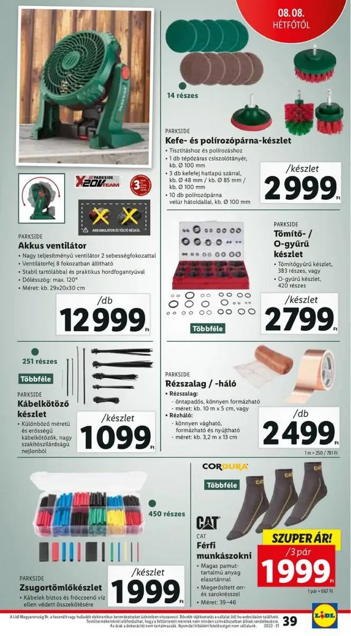 Lidl akciós újság 08.04–08.10 – 39. oldal