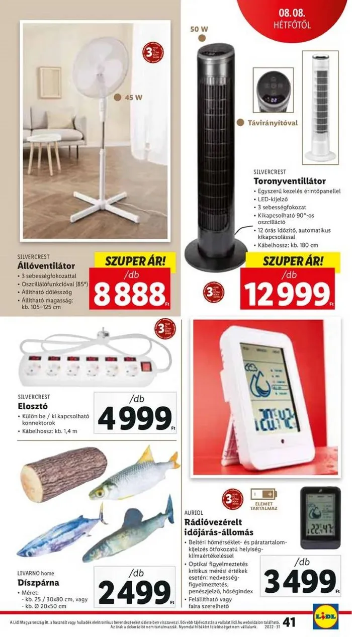 Lidl akciós újság 08.04–08.10 – 41. oldal