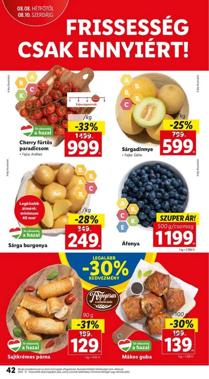 Lidl akciós újság 08.04–08.10 – 42. oldal