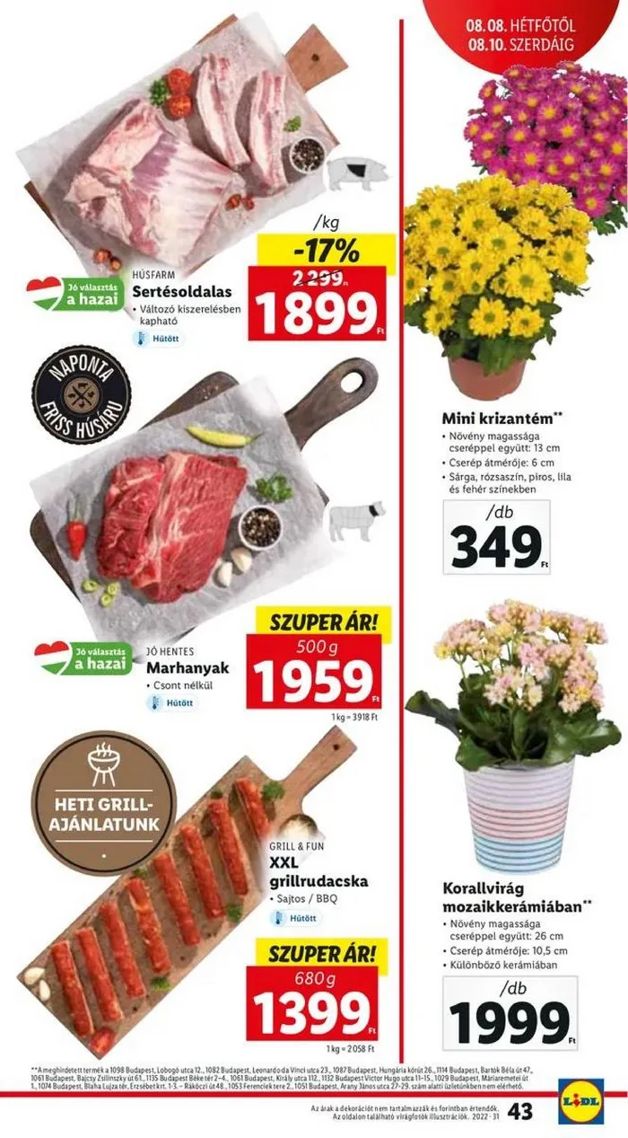 Lidl akciós újság 08.04–08.10 – 43. oldal