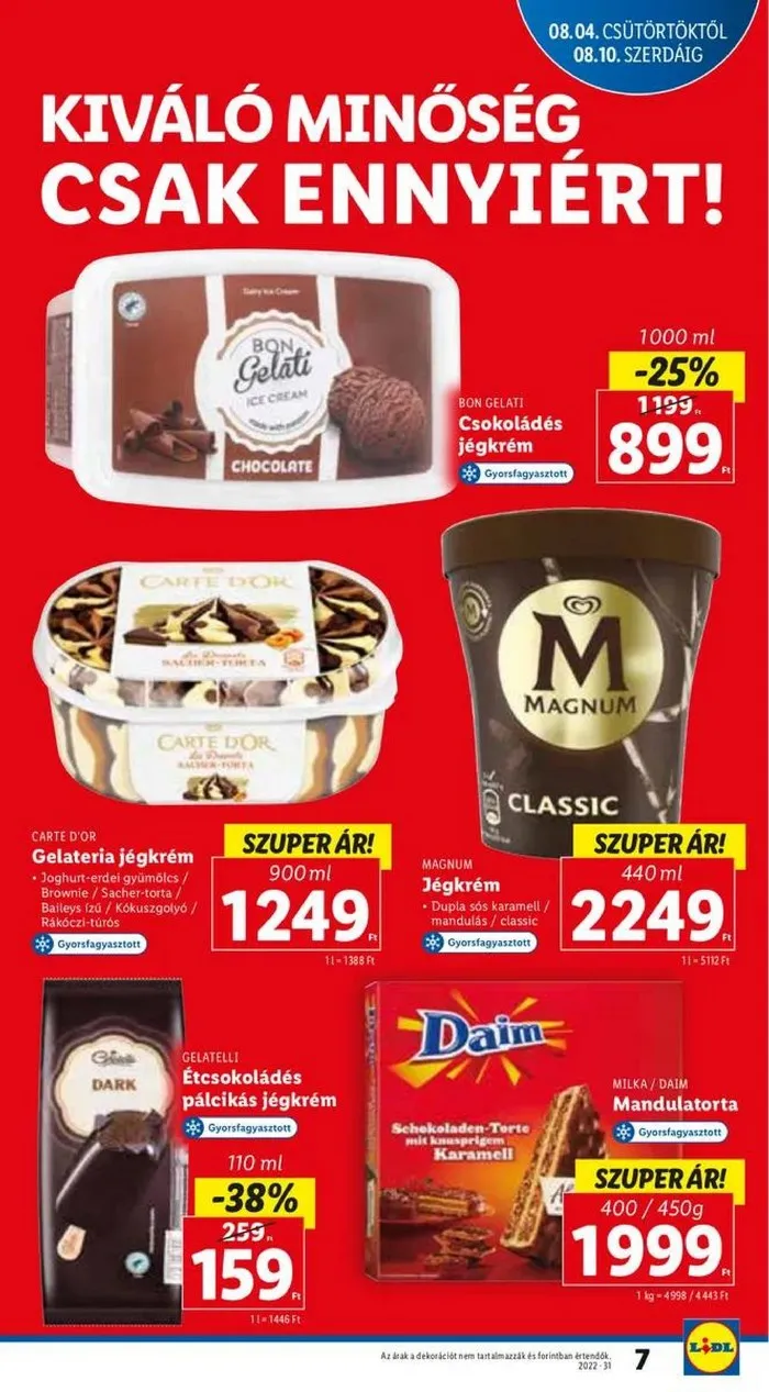 Lidl akciós újság 08.04–08.10 – 7. oldal