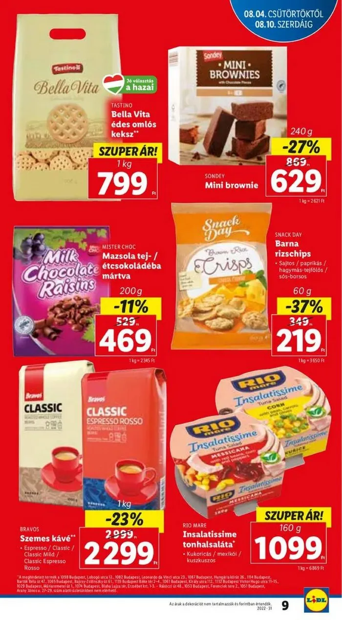 Lidl akciós újság 08.04–08.10 – 9. oldal