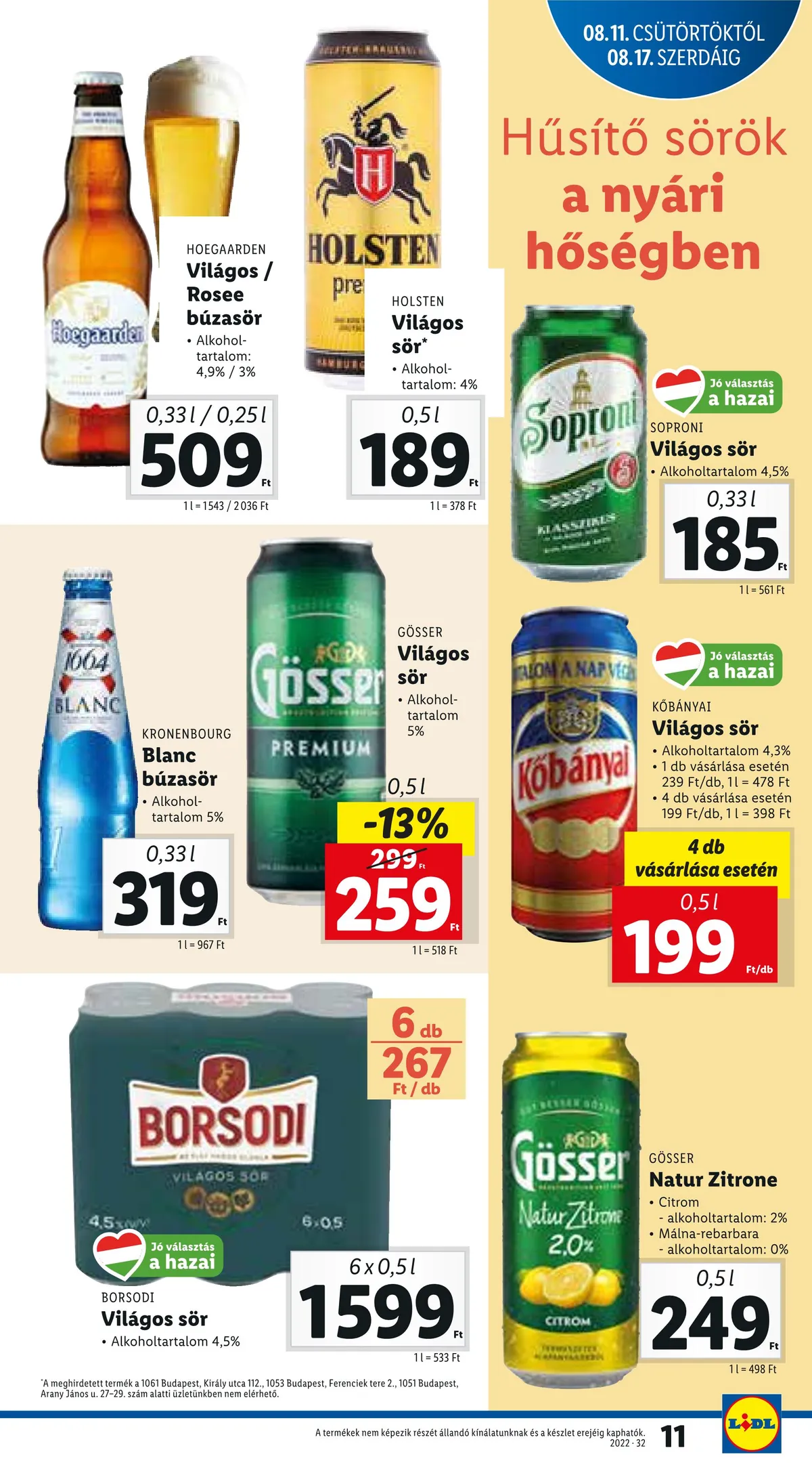 Lidl akciós újság 08.11–08.17 – 11. oldal