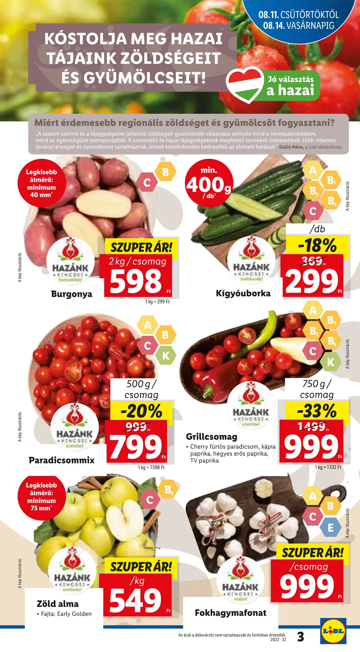 Lidl akciós újság 08.11–08.17 – 3. oldal