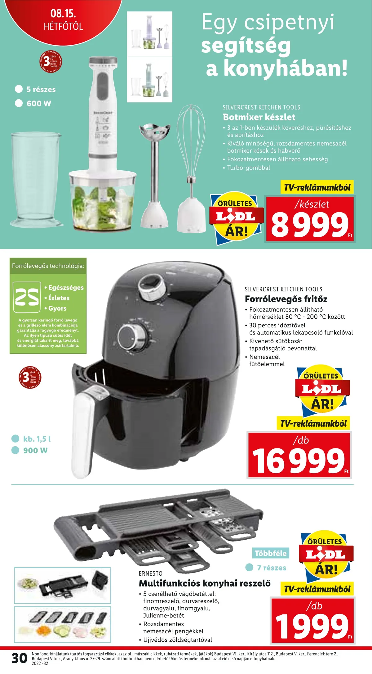 Lidl akciós újság 08.11–08.17 – 30. oldal