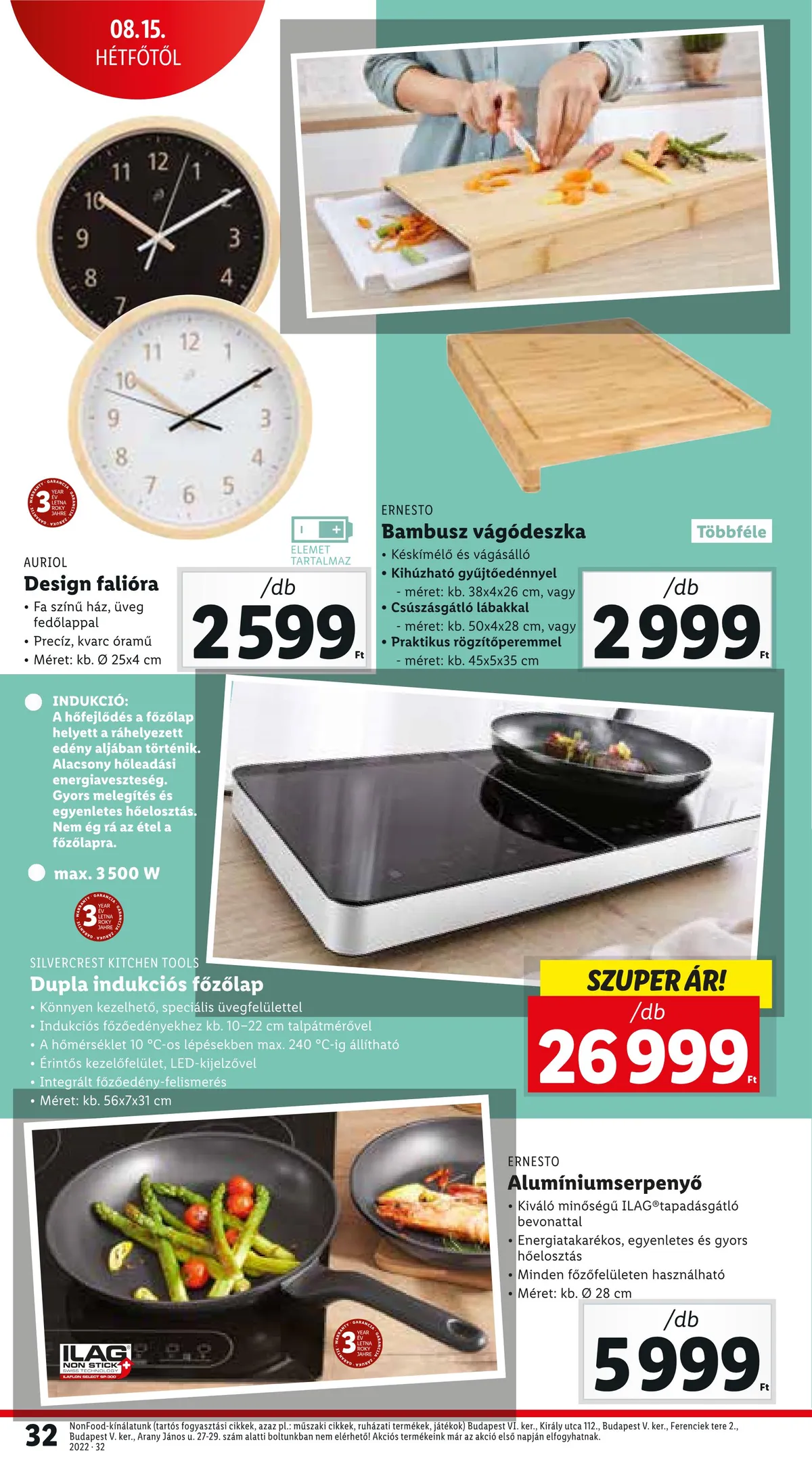 Lidl akciós újság 08.11–08.17 – 32. oldal