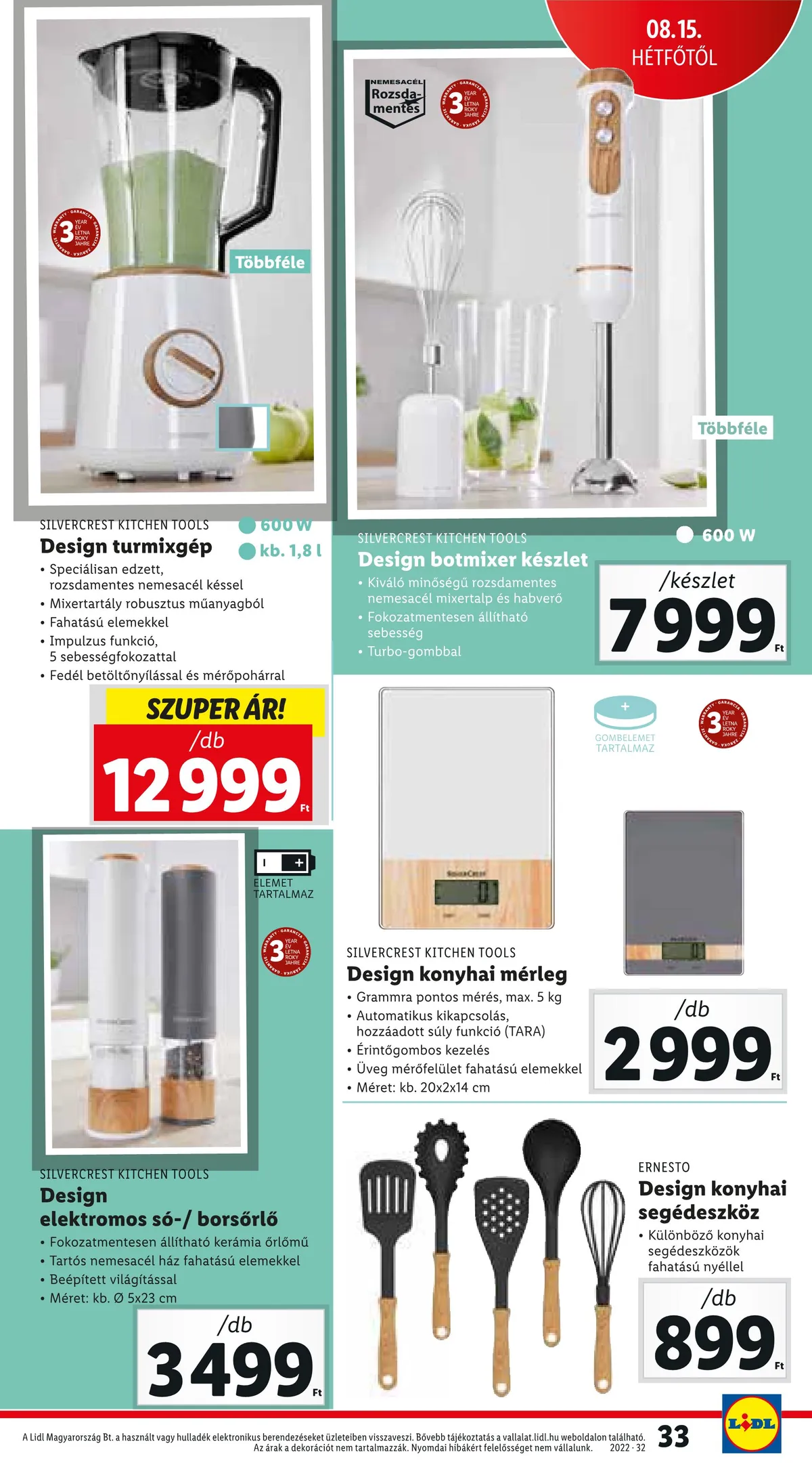 Lidl akciós újság 08.11–08.17 – 33. oldal