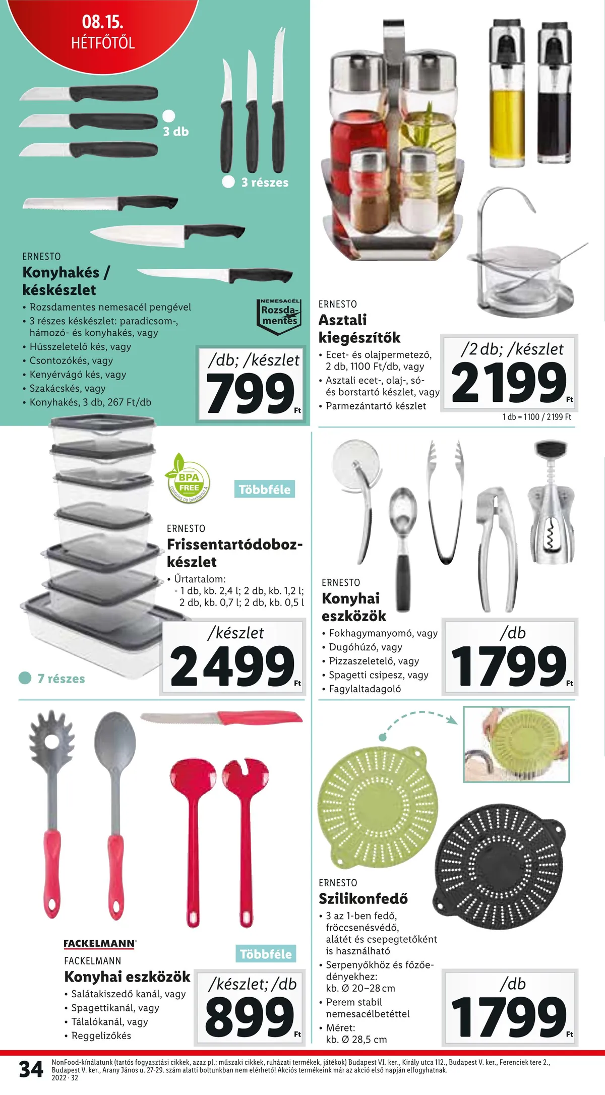 Lidl akciós újság 08.11–08.17 – 34. oldal