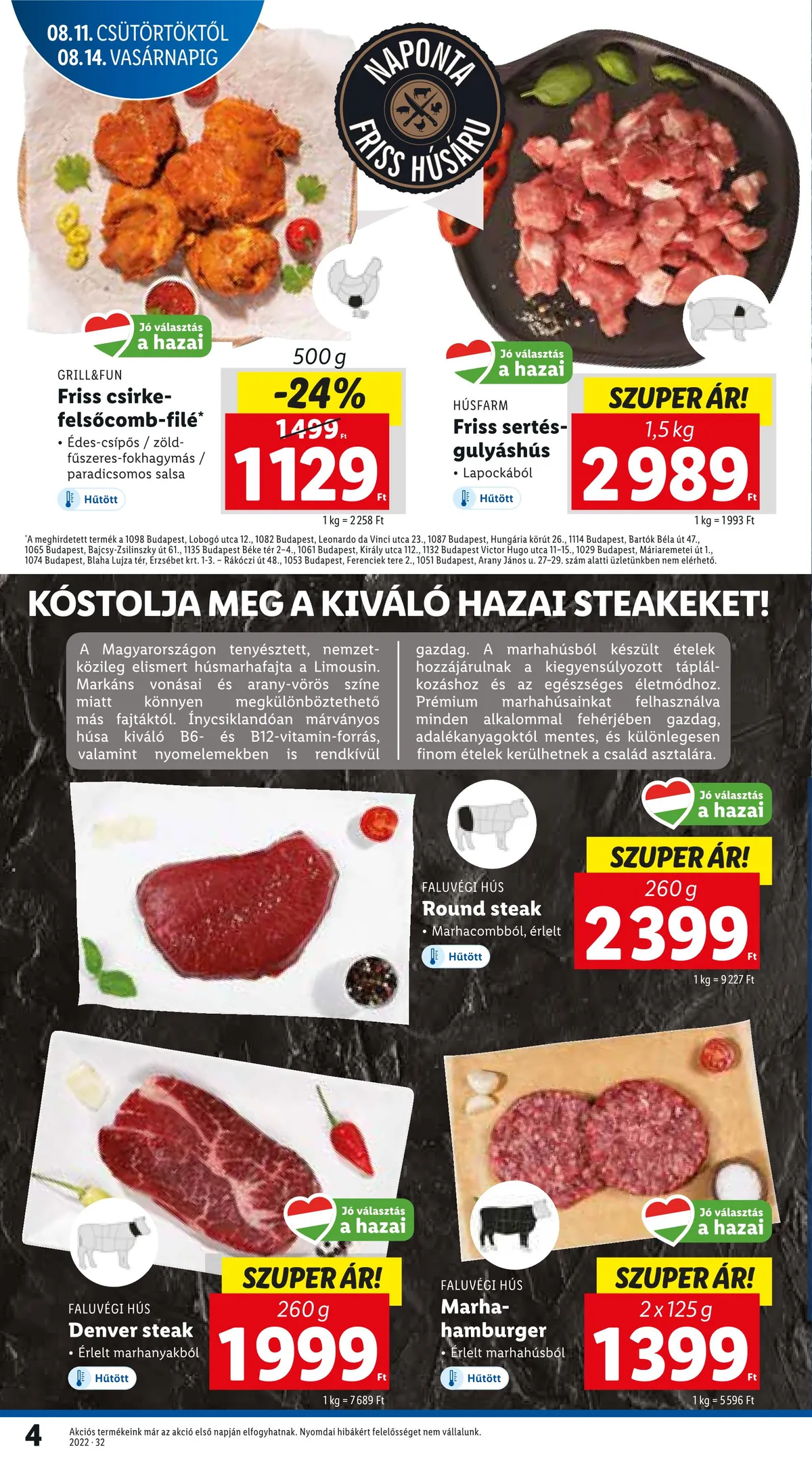 Lidl akciós újság 08.11–08.17 – 4. oldal