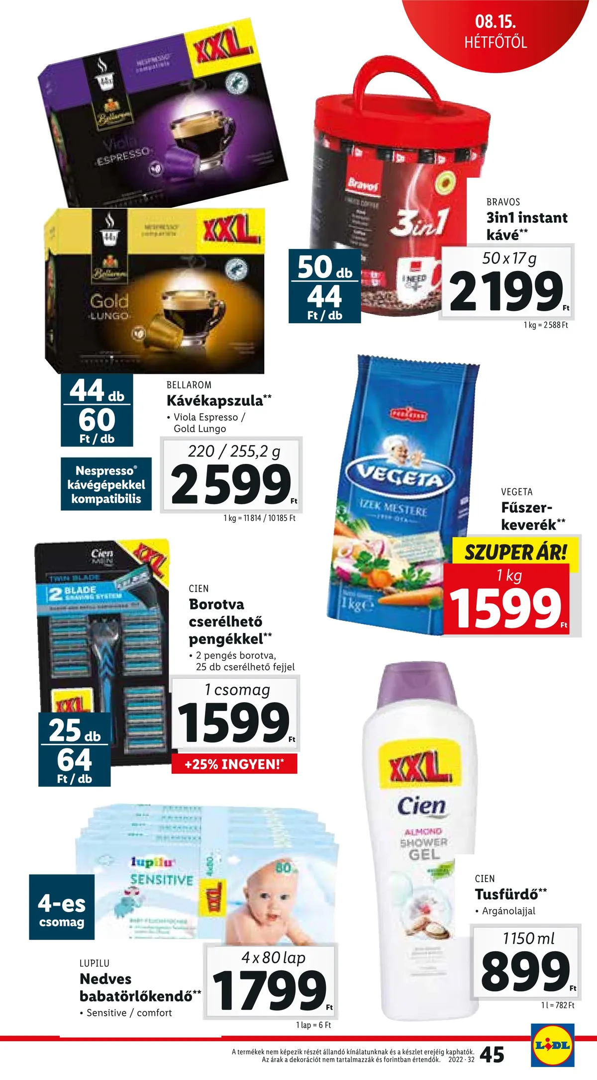 Lidl akciós újság 08.11–08.17 – 45. oldal