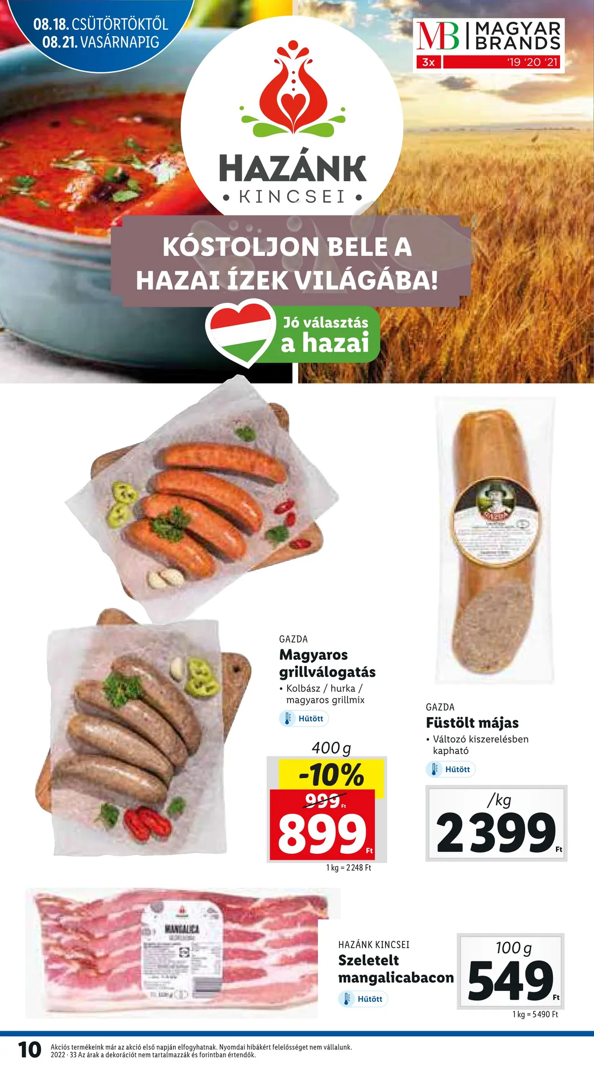 Lidl akciós újság 08.18–08.24 – 10. oldal