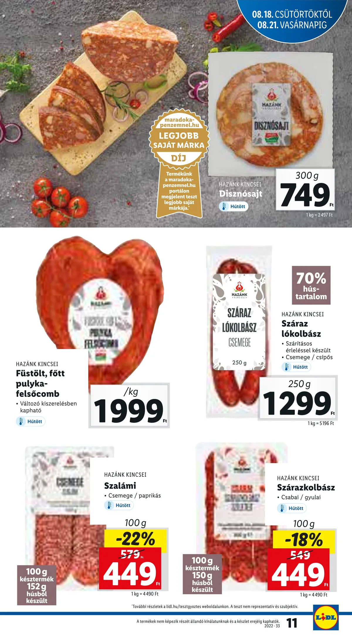 Lidl akciós újság 08.18–08.24 – 11. oldal