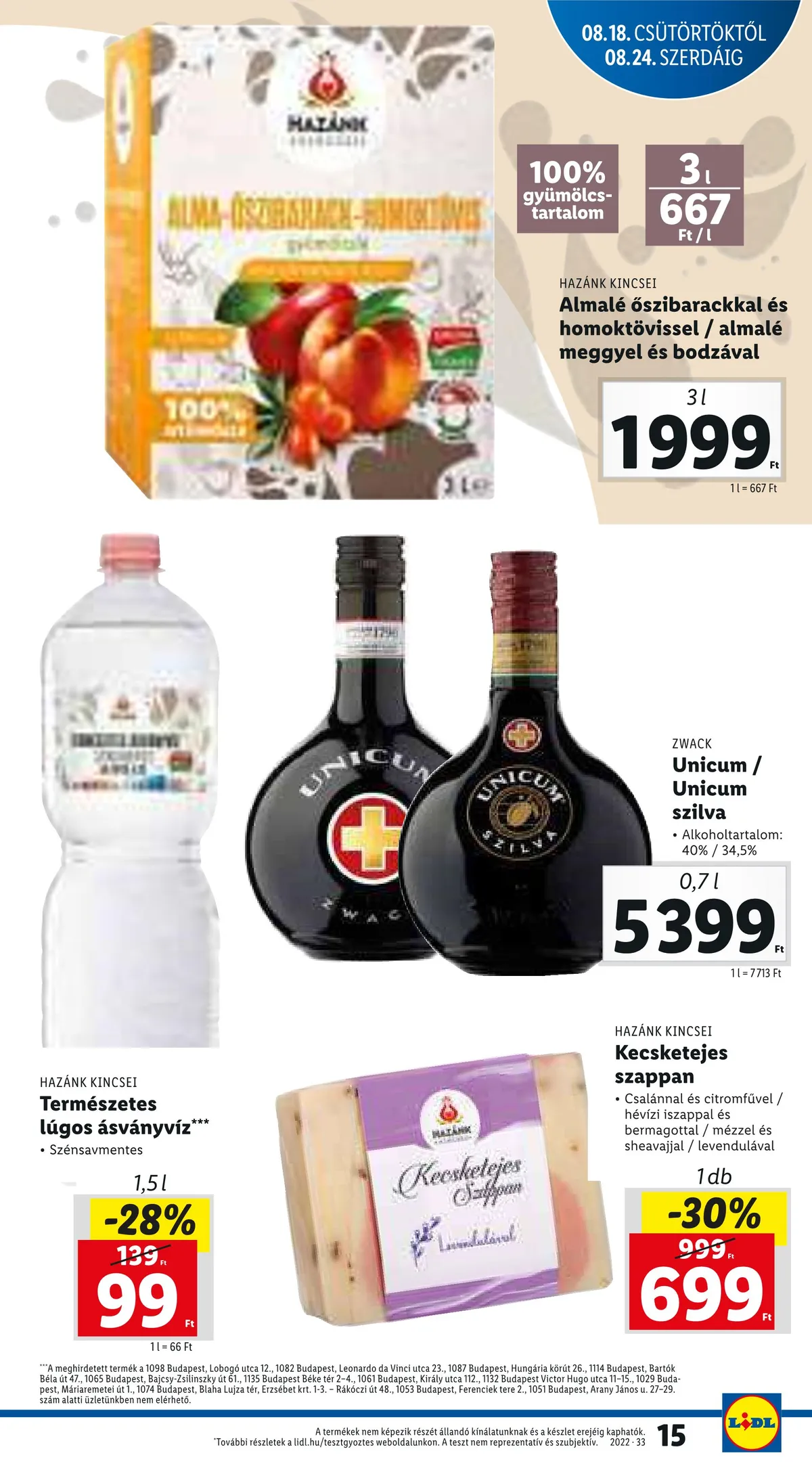 Lidl akciós újság 08.18–08.24 – 15. oldal