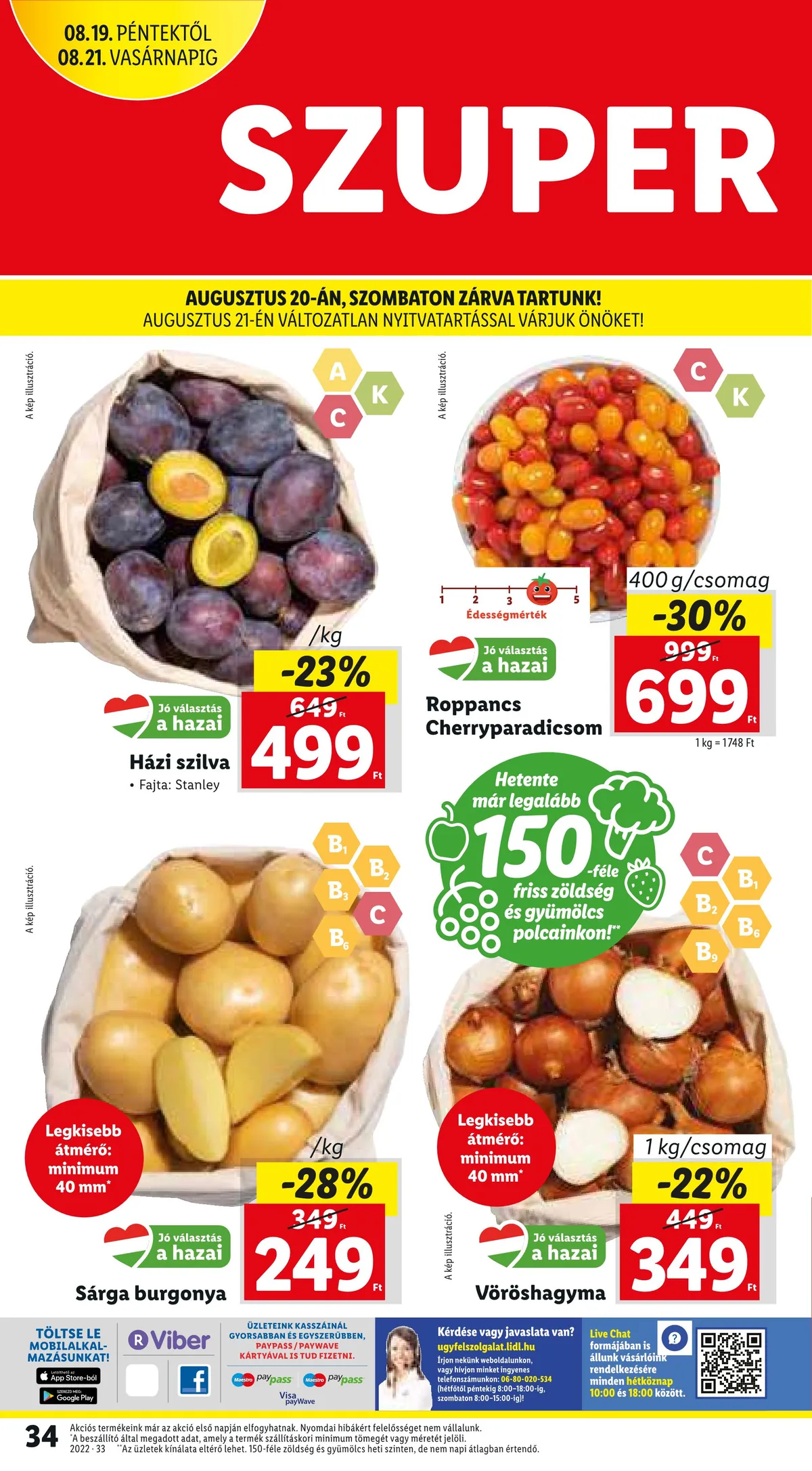 Lidl akciós újság 08.18–08.24 – 34. oldal
