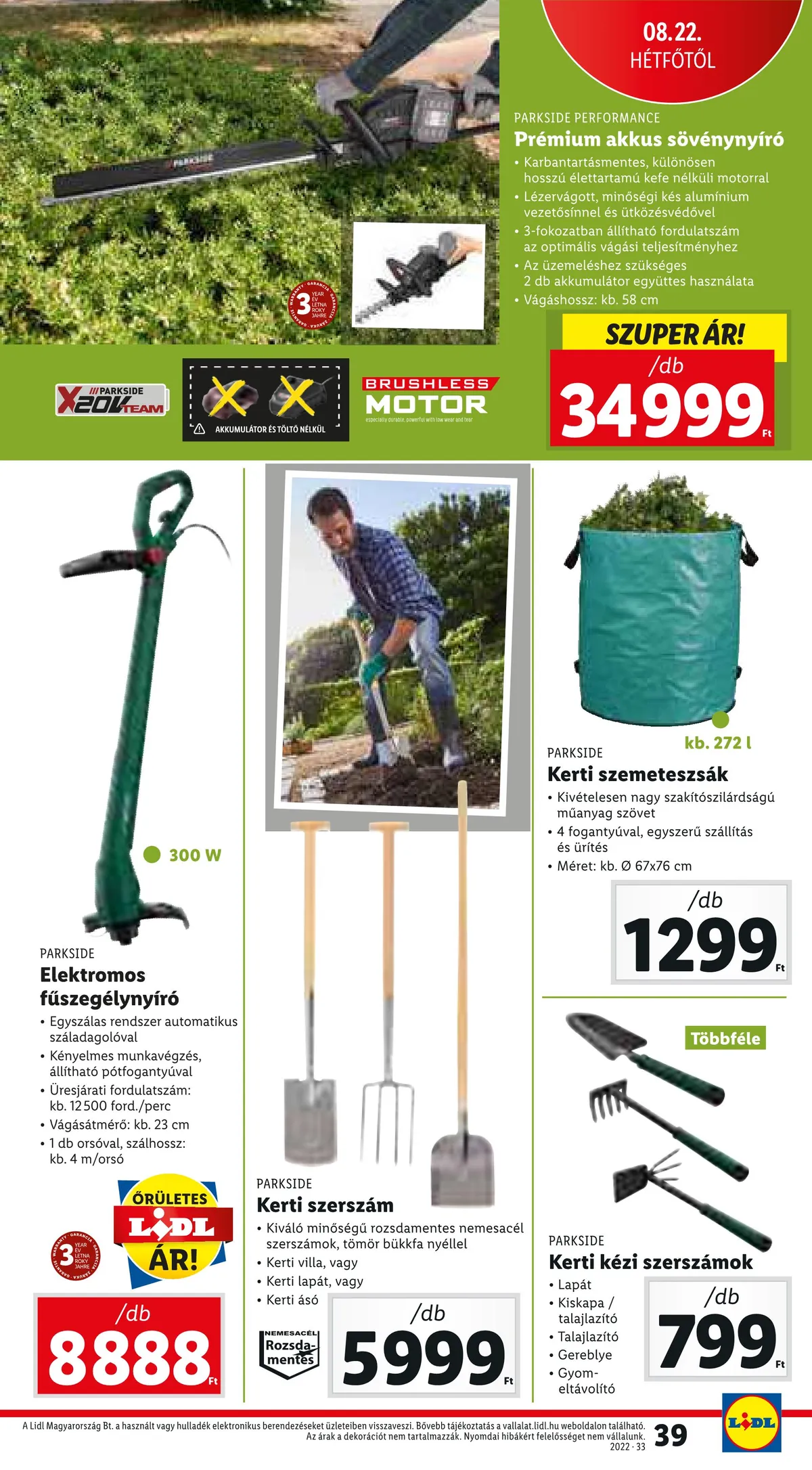 Lidl akciós újság 08.18–08.24 – 39. oldal