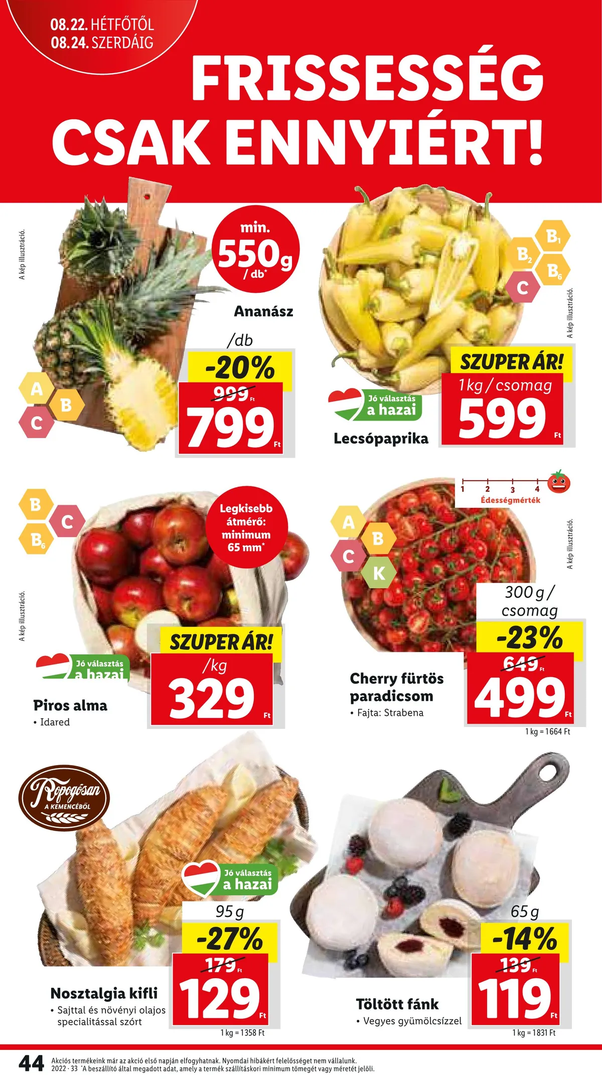 Lidl akciós újság 08.18–08.24 – 44. oldal