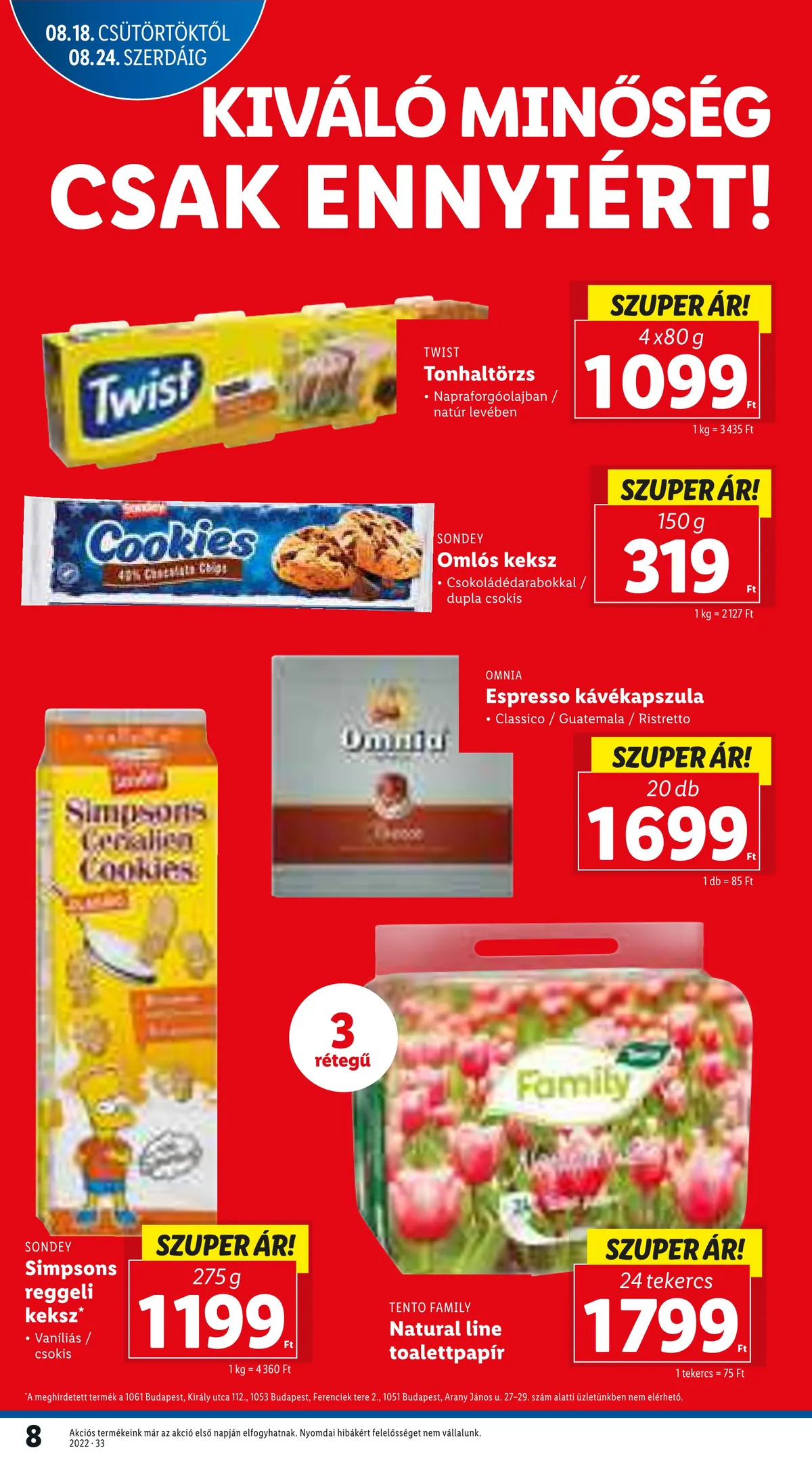Lidl akciós újság 08.18–08.24 – 8. oldal