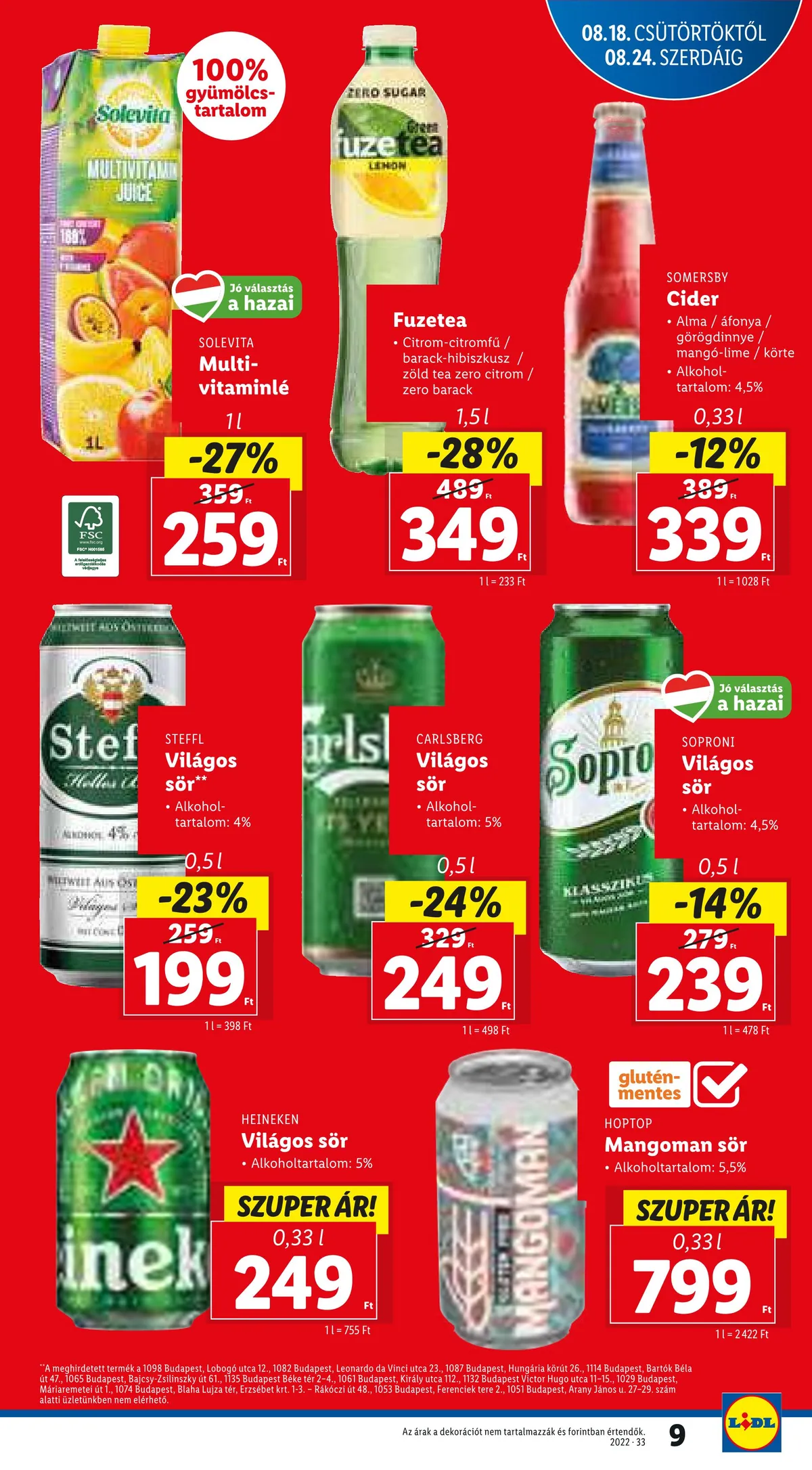 Lidl akciós újság 08.18–08.24 – 9. oldal
