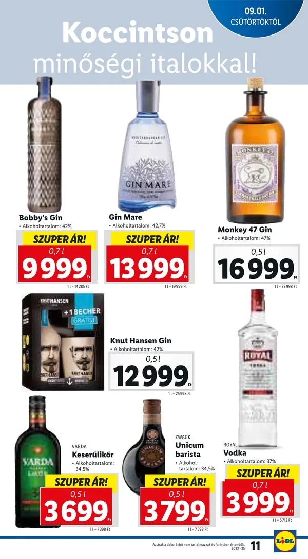 Lidl akciós újság 09.01–09.07 – 11. oldal