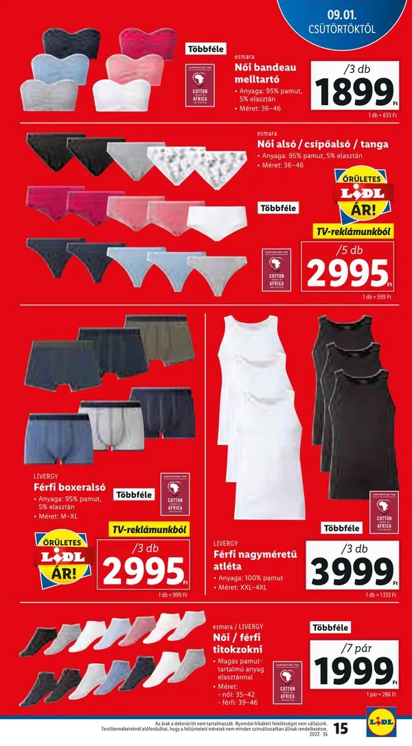 Lidl akciós újság 09.01–09.07 – 15. oldal