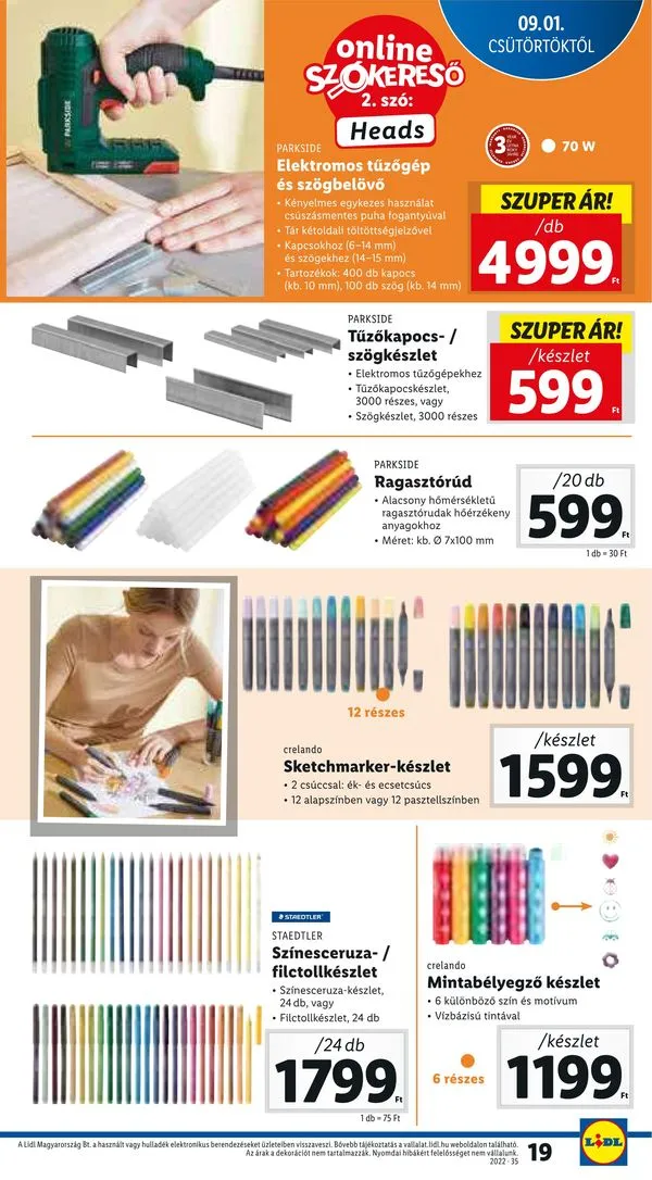 Lidl akciós újság 09.01–09.07 – 19. oldal