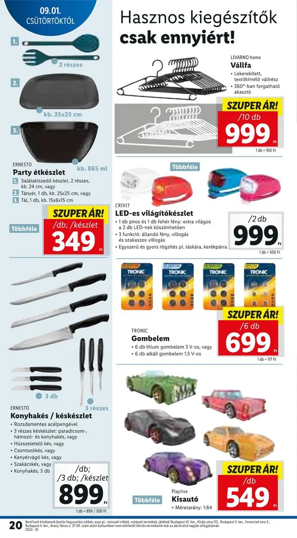 Lidl akciós újság 09.01–09.07 – 20. oldal