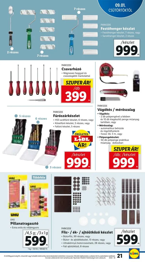 Lidl akciós újság 09.01–09.07 – 21. oldal