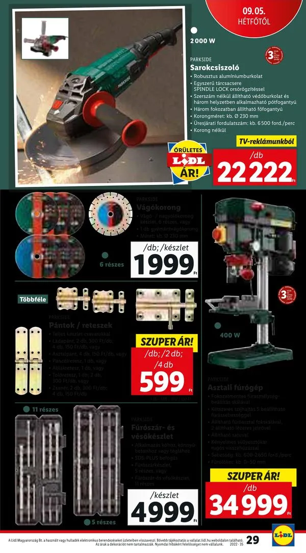 Lidl akciós újság 09.01–09.07 – 29. oldal