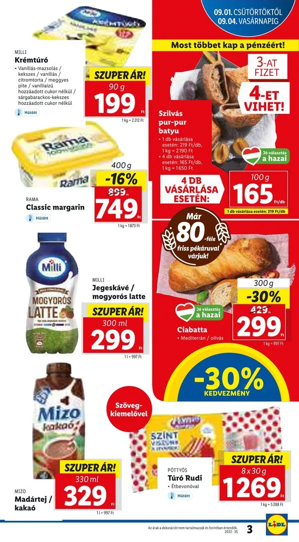 Lidl akciós újság 09.01–09.07 – 3. oldal