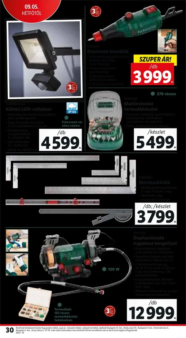 Lidl akciós újság 09.01–09.07 – 30. oldal