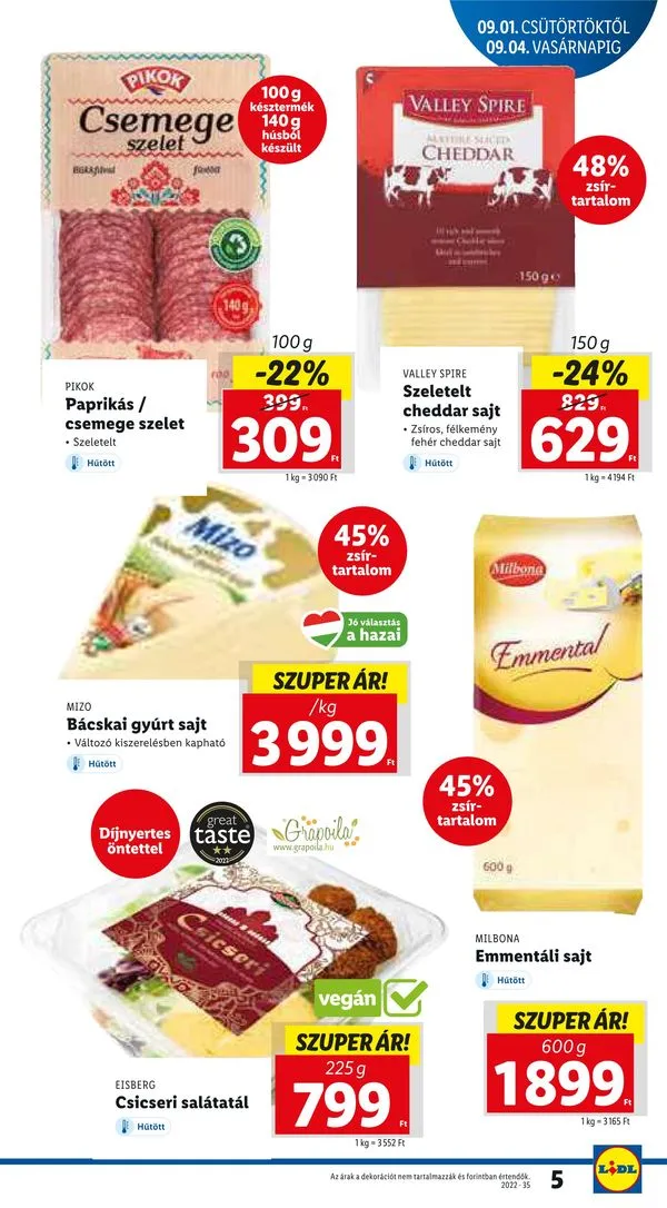 Lidl akciós újság 09.01–09.07 – 5. oldal