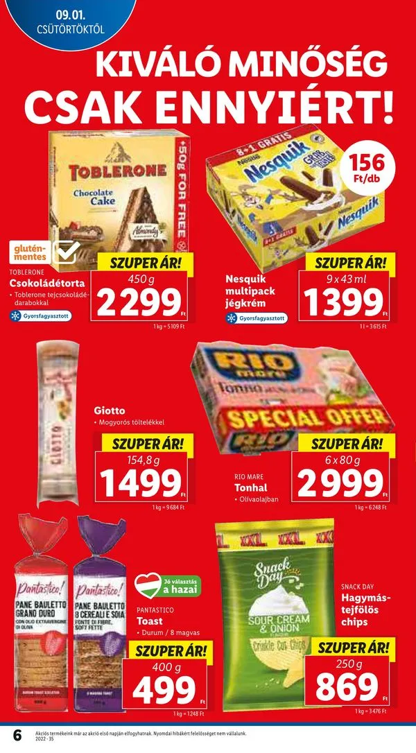 Lidl akciós újság 09.01–09.07 – 6. oldal