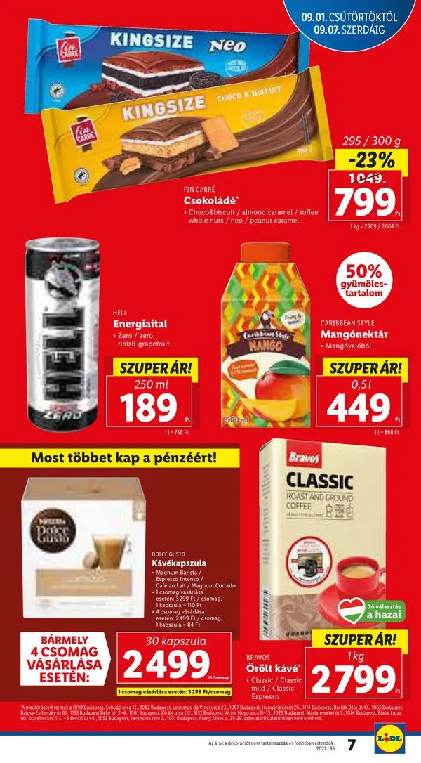 Lidl akciós újság 09.01–09.07 – 7. oldal