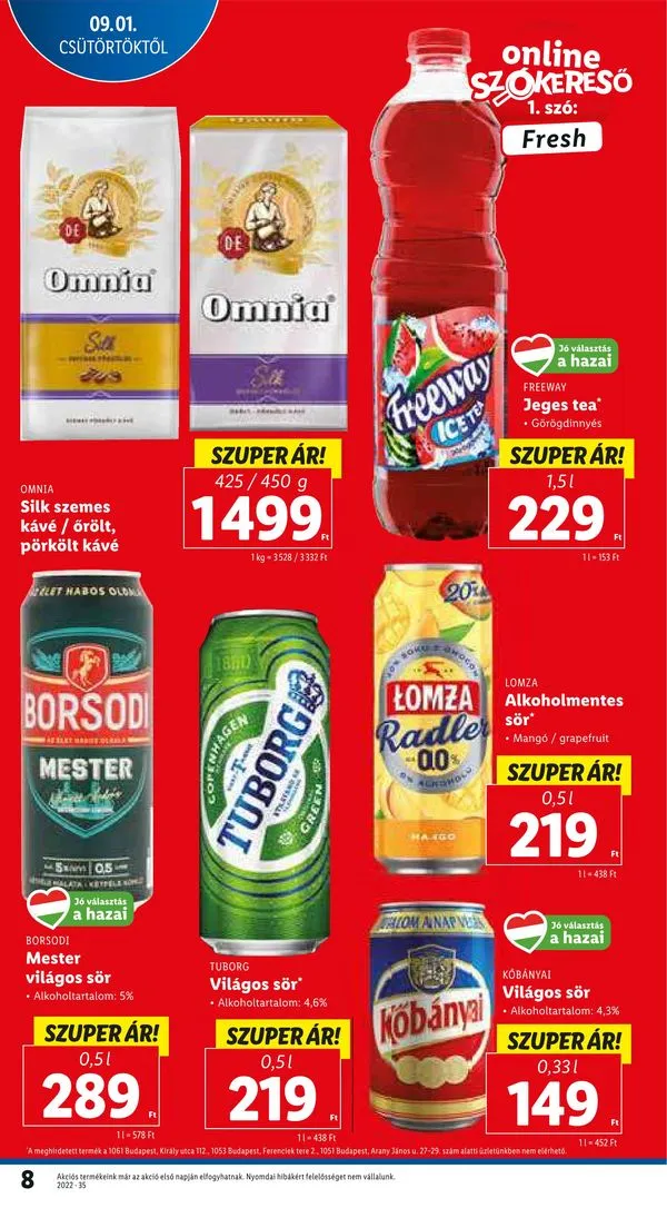 Lidl akciós újság 09.01–09.07 – 8. oldal