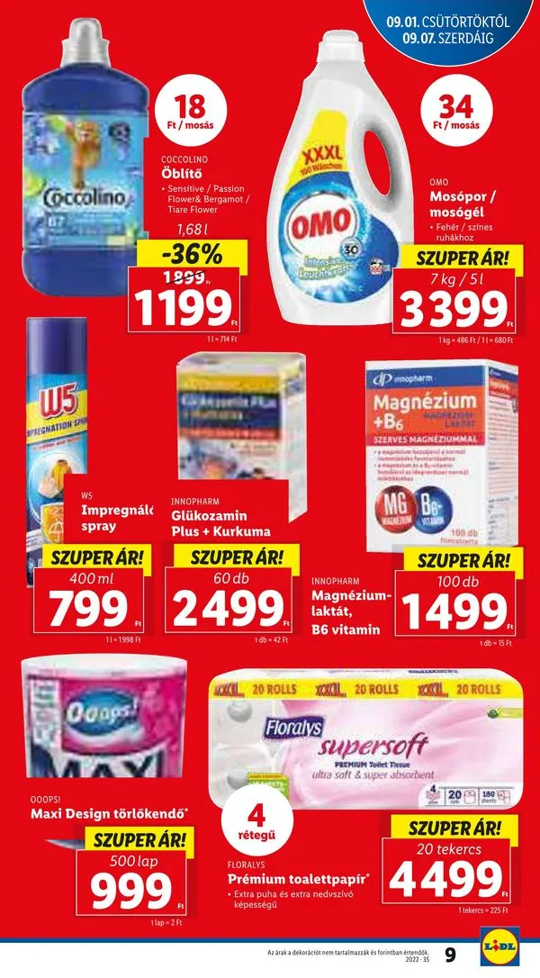 Lidl akciós újság 09.01–09.07 – 9. oldal