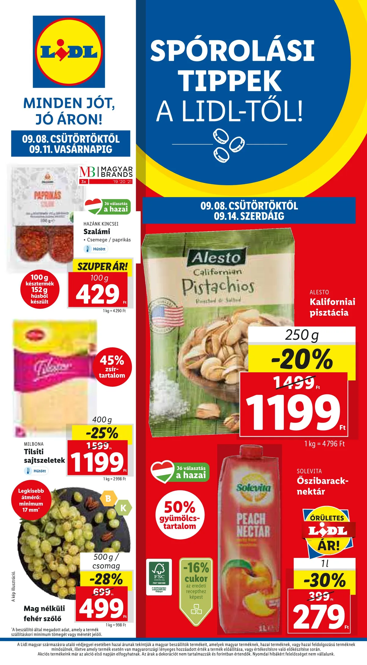 Lidl akciós újság 09.08–09.14