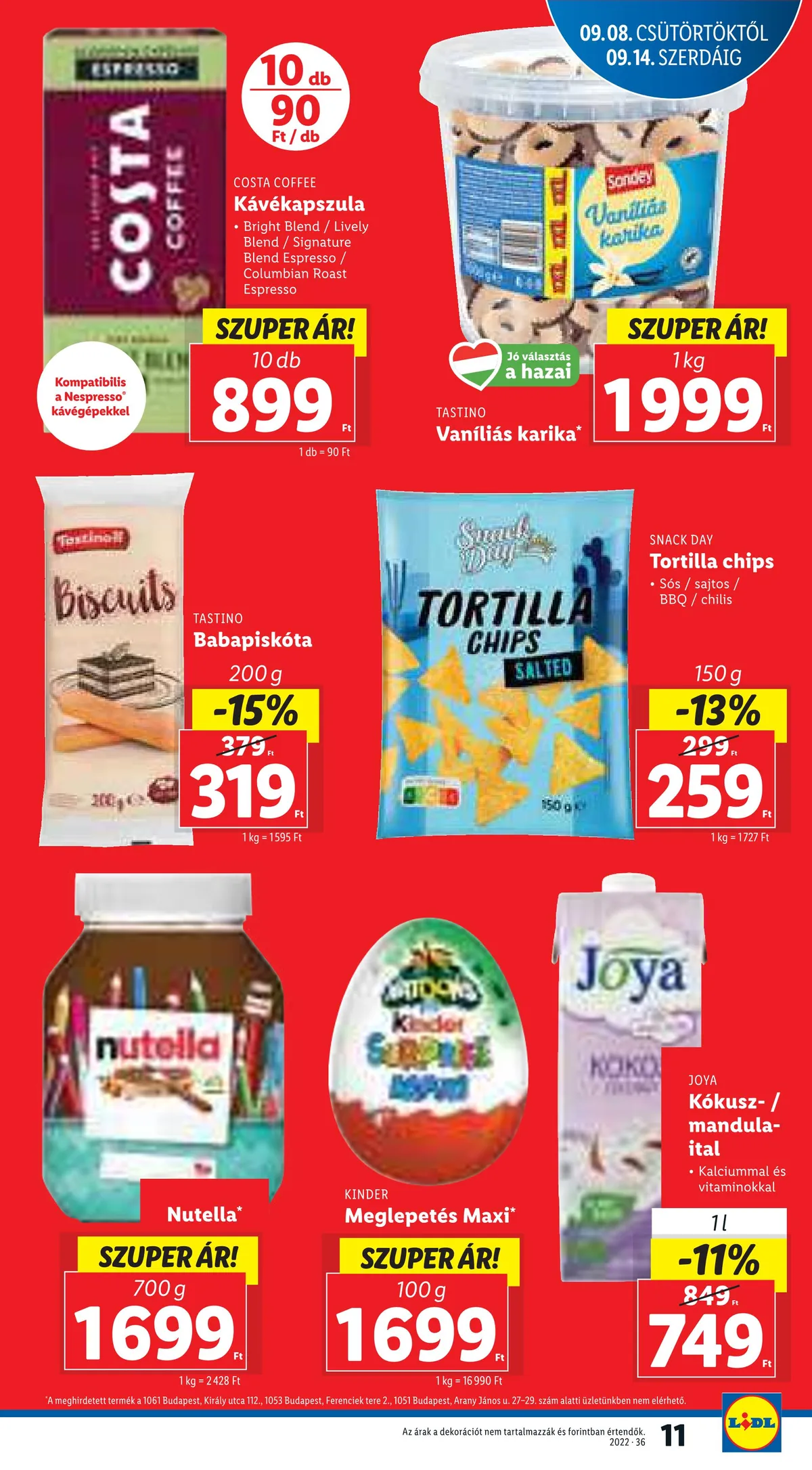 Lidl akciós újság 09.08–09.14 – 11. oldal