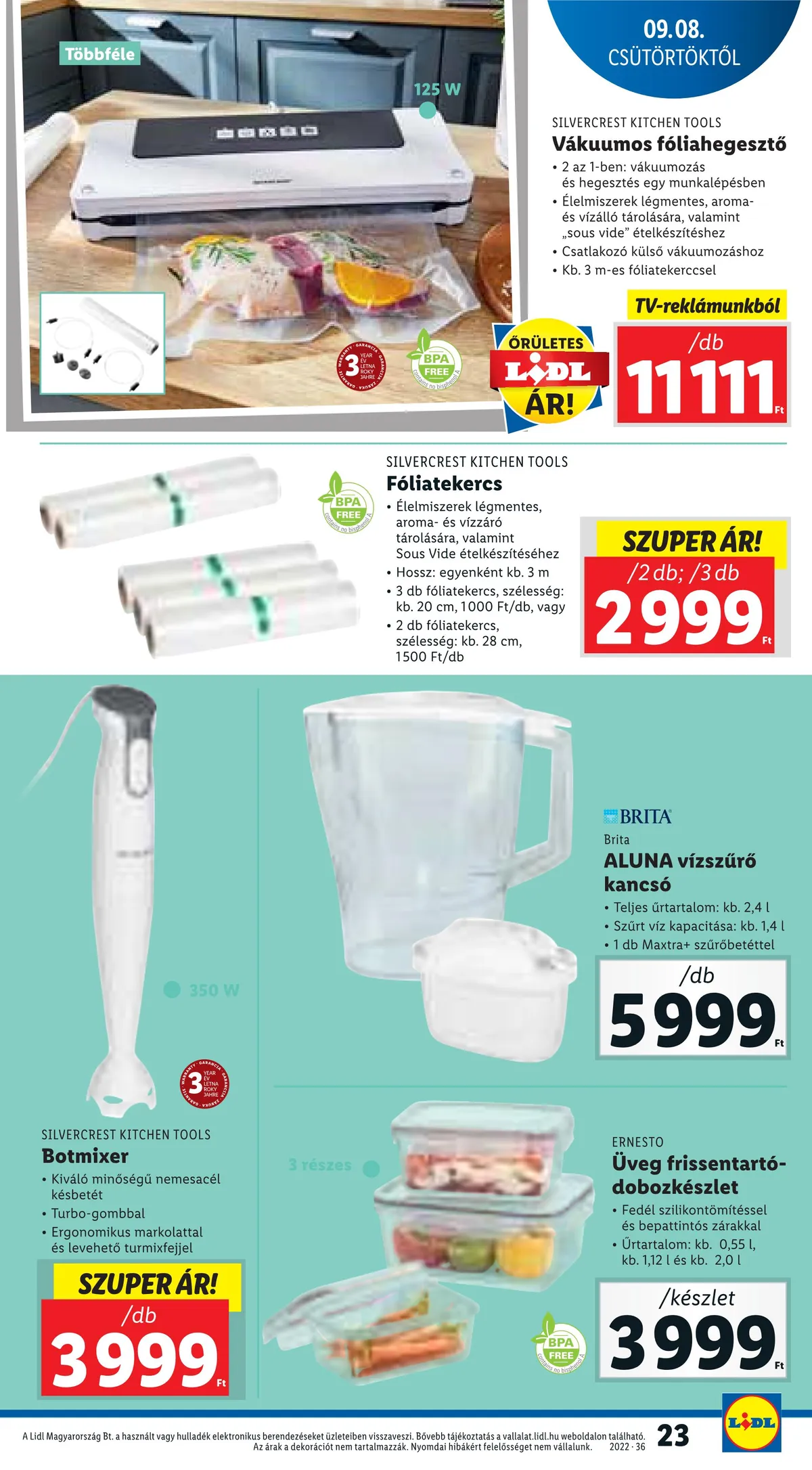 Lidl akciós újság 09.08–09.14 – 23. oldal