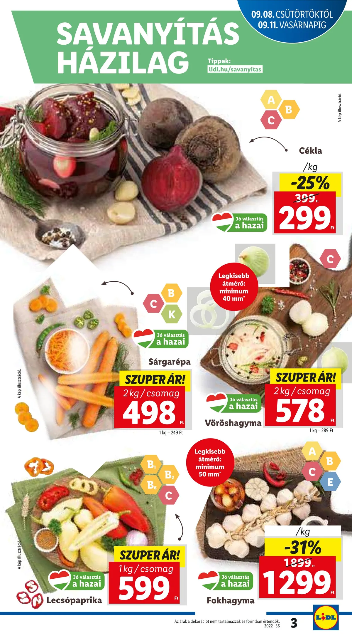 Lidl akciós újság 09.08–09.14 – 3. oldal