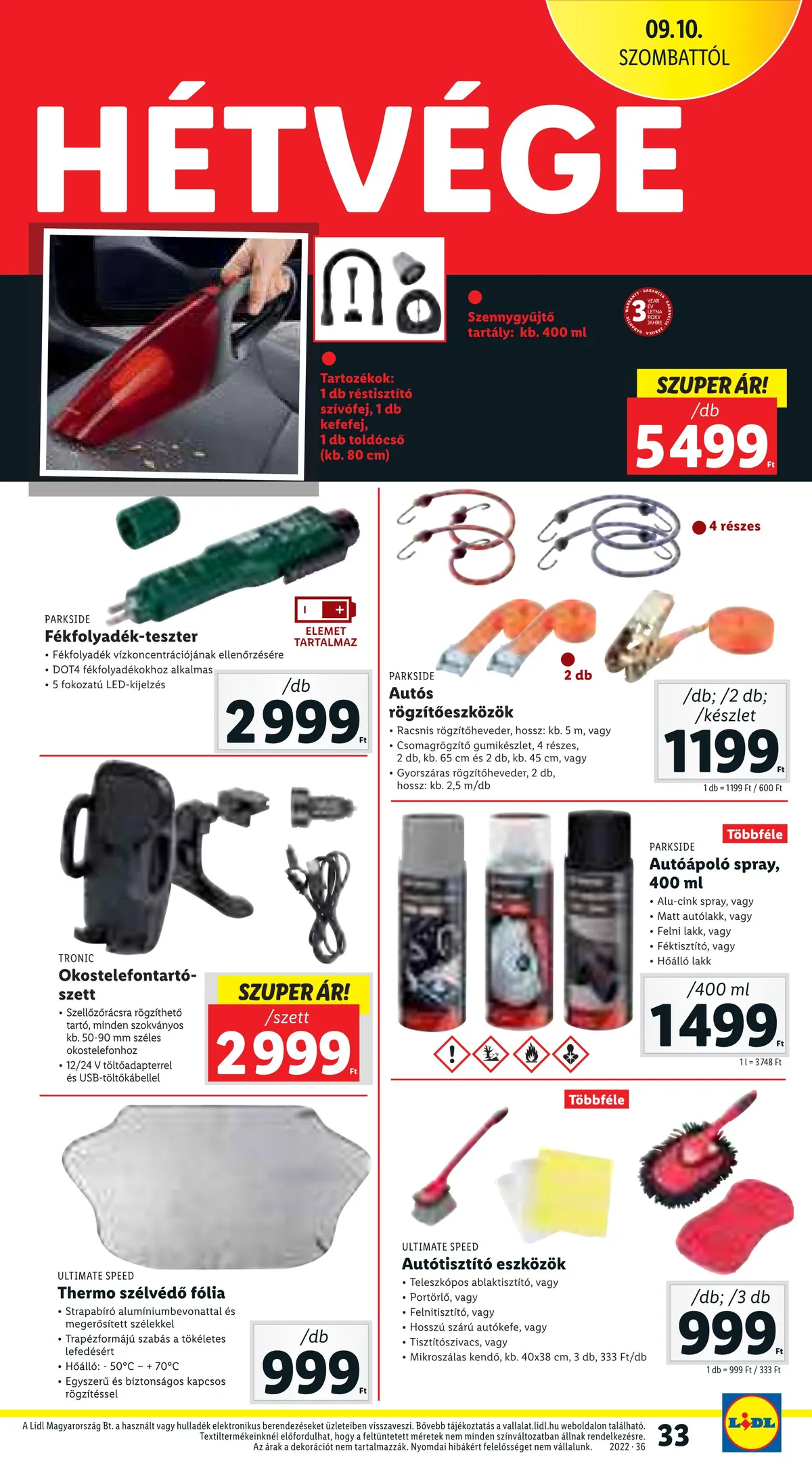 Lidl akciós újság 09.08–09.14 – 33. oldal