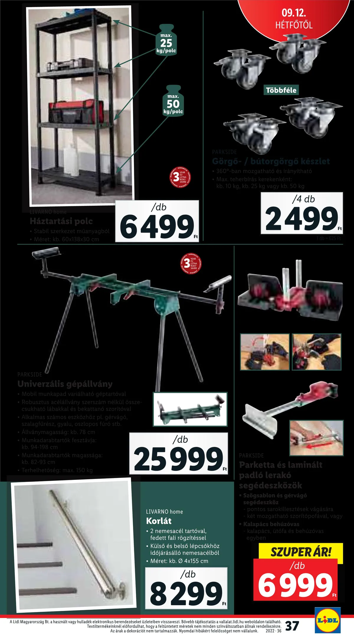Lidl akciós újság 09.08–09.14 – 37. oldal