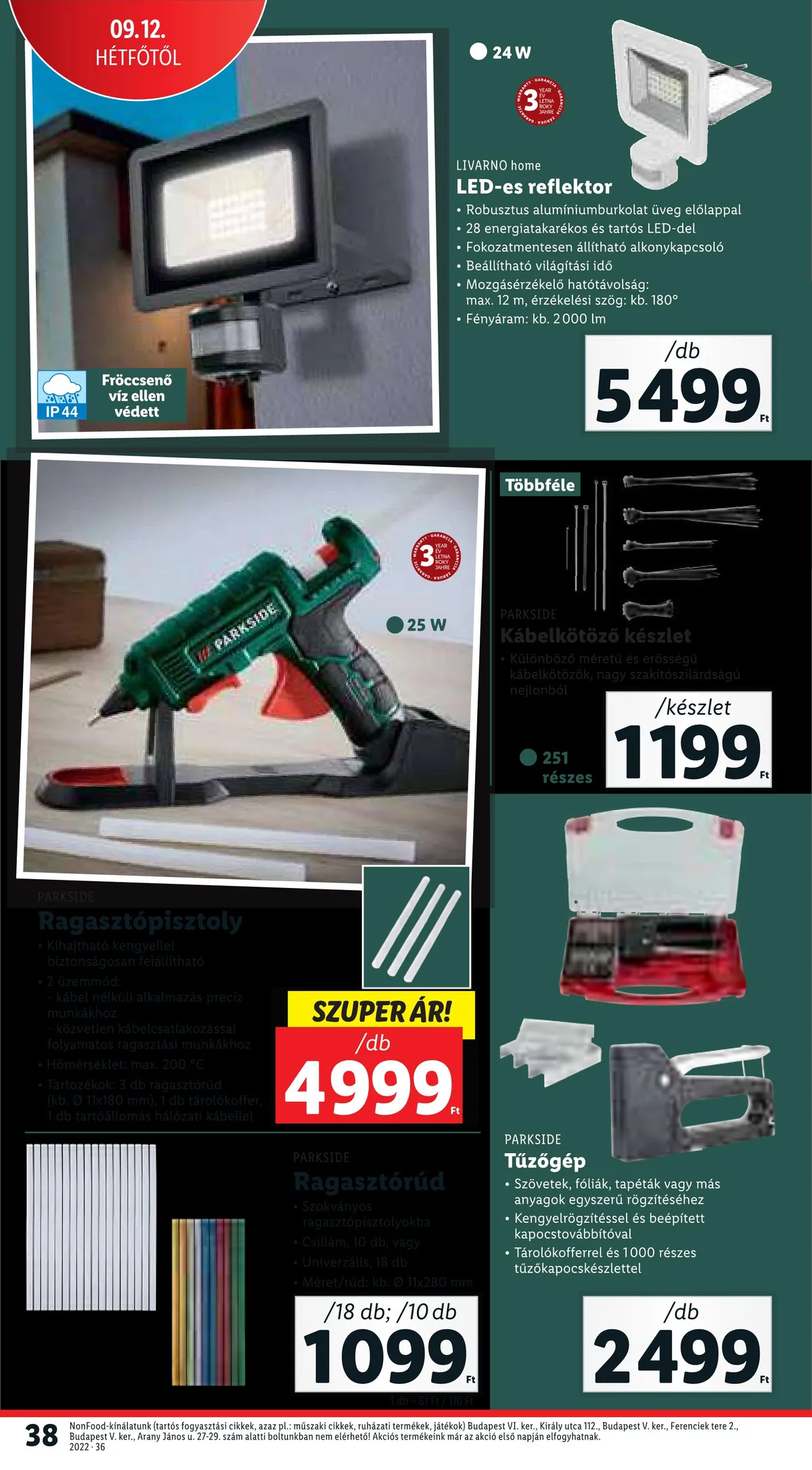 Lidl akciós újság 09.08–09.14 – 38. oldal