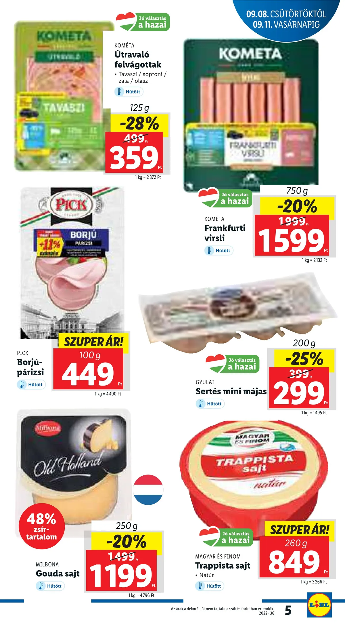 Lidl akciós újság 09.08–09.14 – 5. oldal