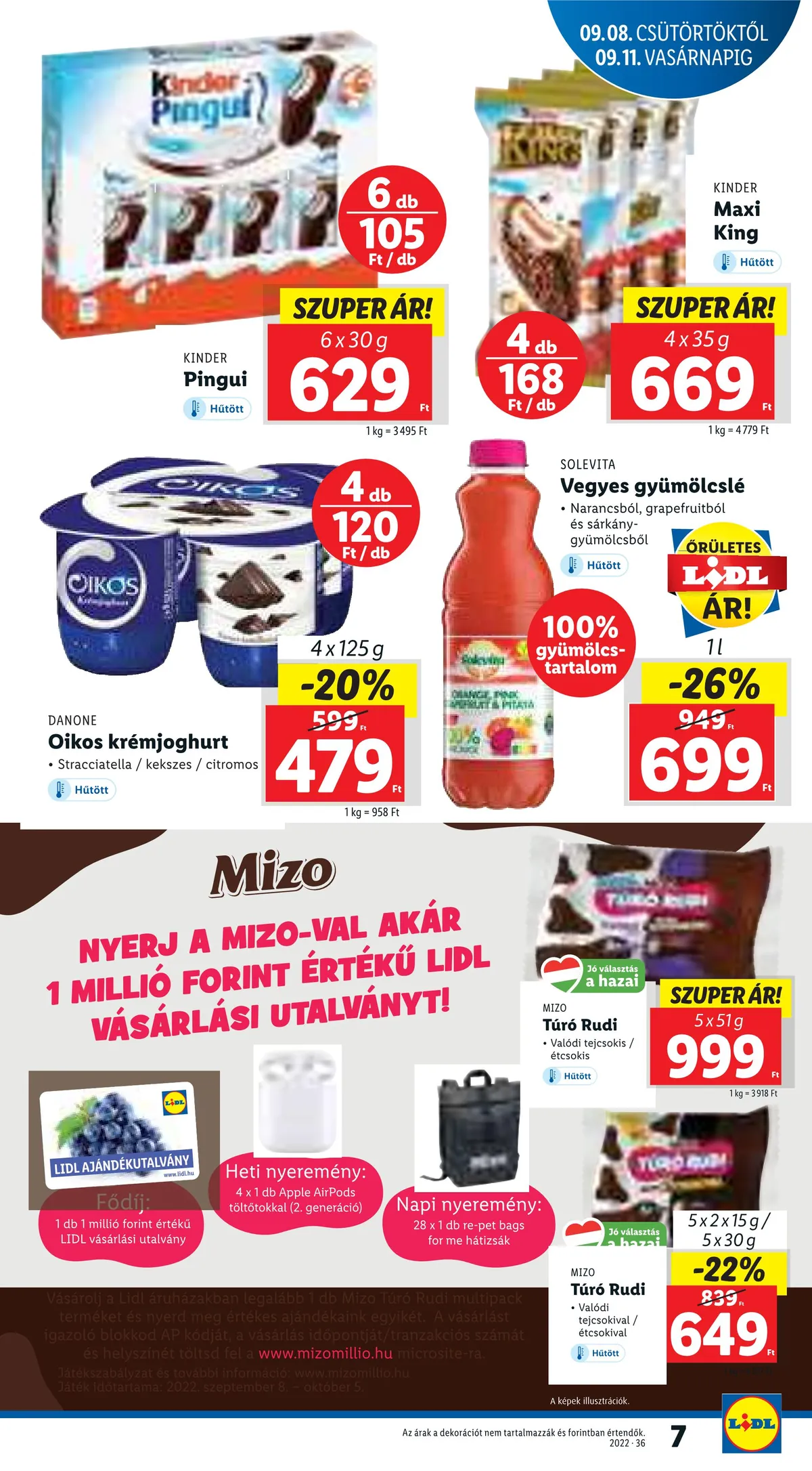 Lidl akciós újság 09.08–09.14 – 7. oldal