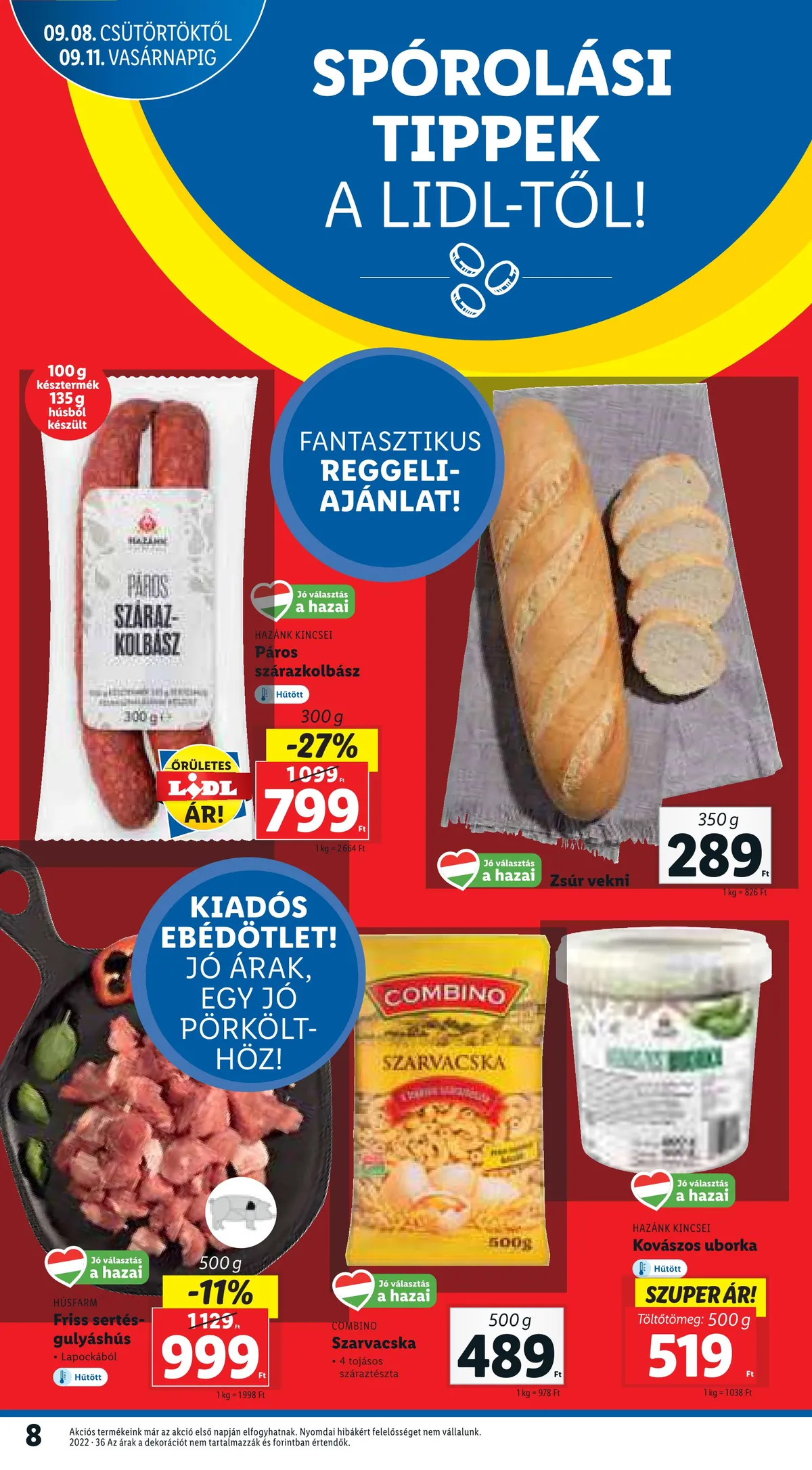 Lidl akciós újság 09.08–09.14 – 8. oldal