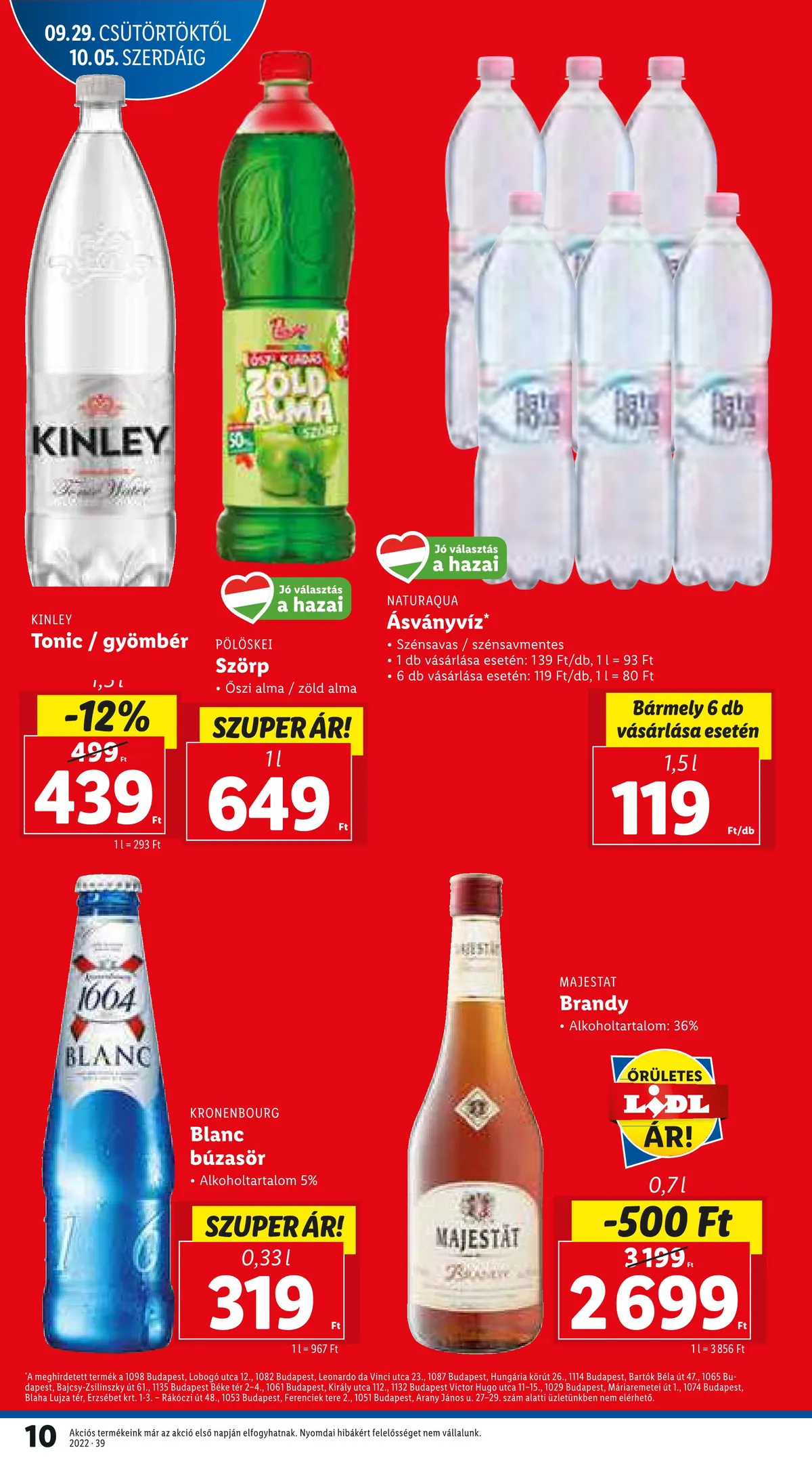 Lidl akciós újság 09.29–10.05 – 10. oldal
