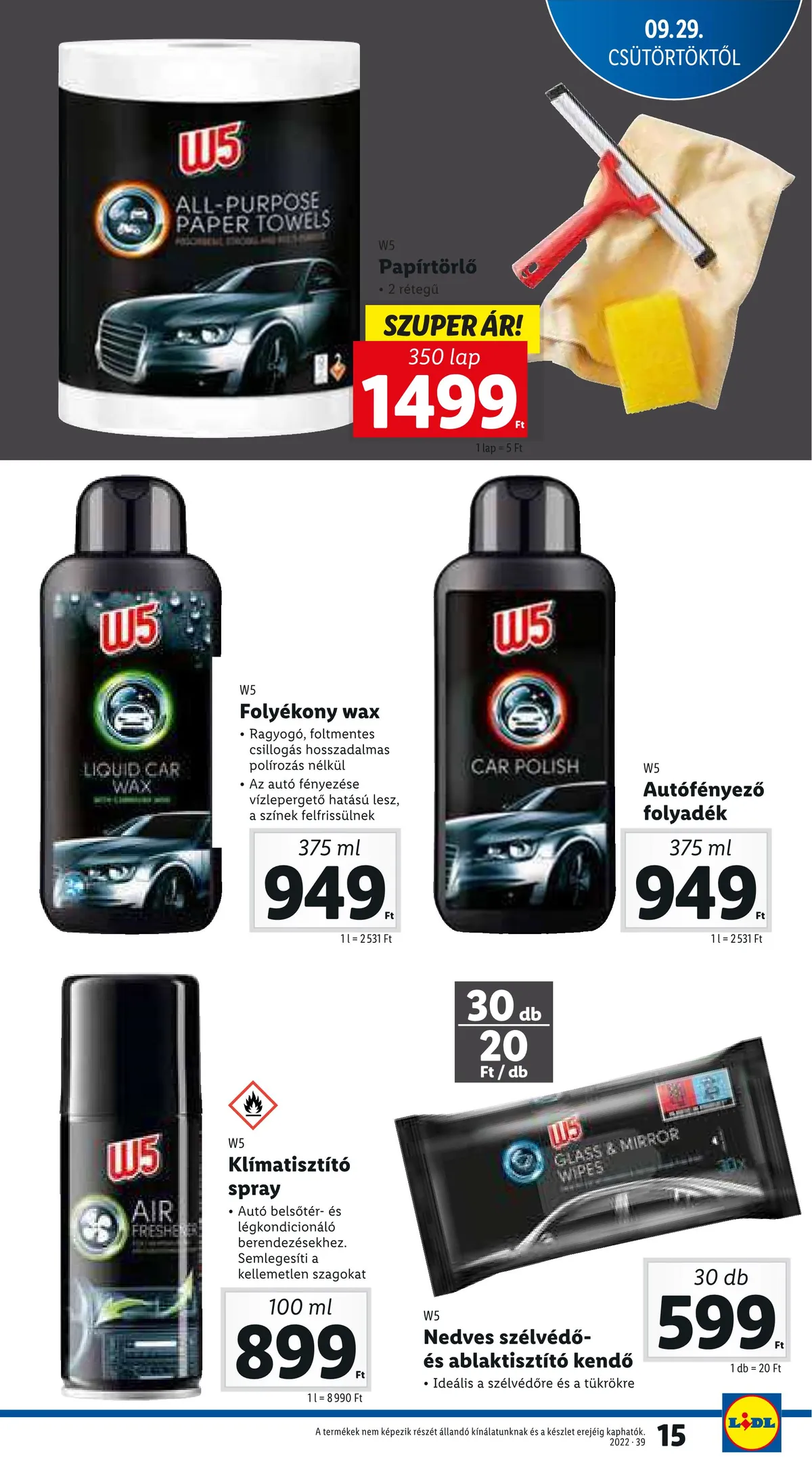 Lidl akciós újság 09.29–10.05 – 15. oldal