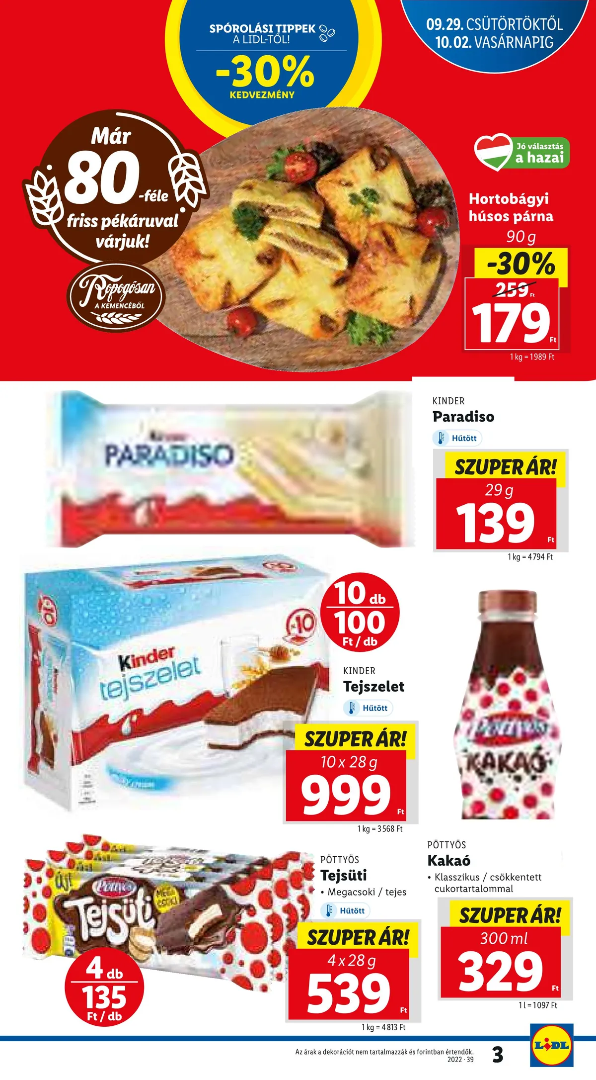 Lidl akciós újság 09.29–10.05 – 3. oldal