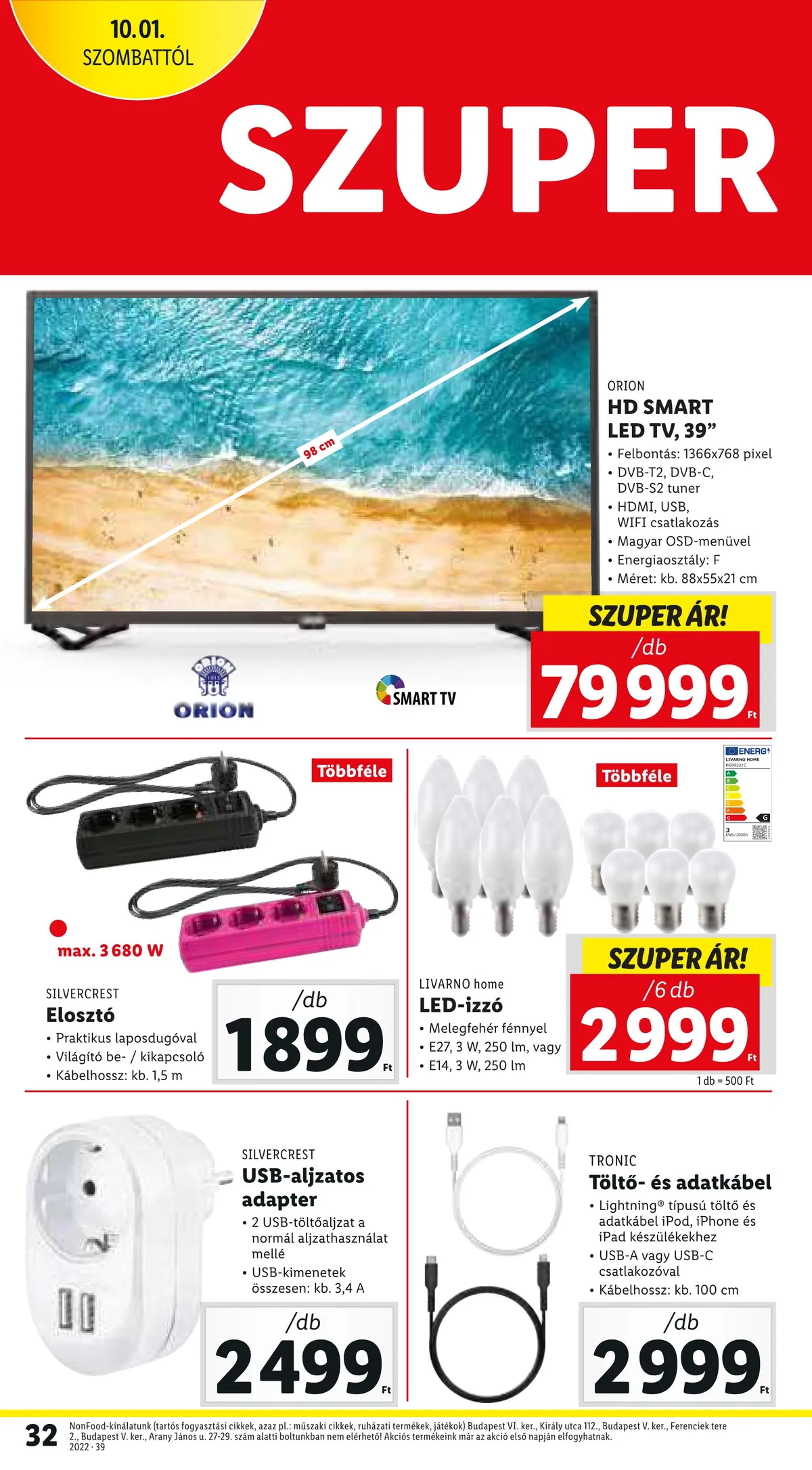 Lidl akciós újság 09.29–10.05 – 32. oldal