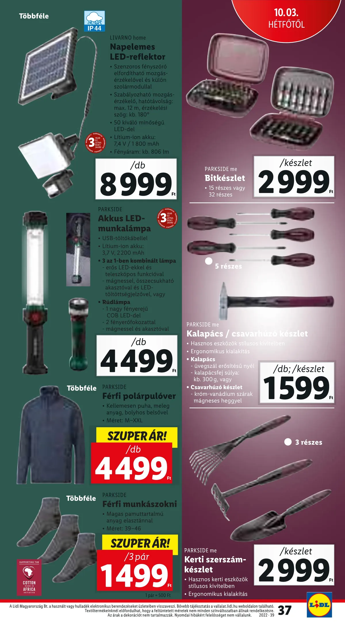 Lidl akciós újság 09.29–10.05 – 37. oldal